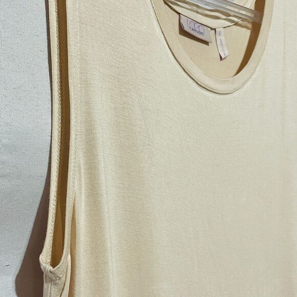 2 Coquette Extra Long Knit Tank Top Shirt Dress Lace Extender Small LOGO Layers - Picture 12 of 15